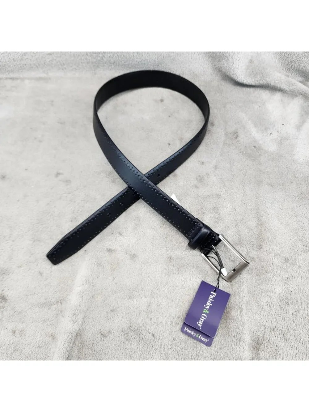Paisley & Gray Belt Mens 32 Black Leather *NWT*